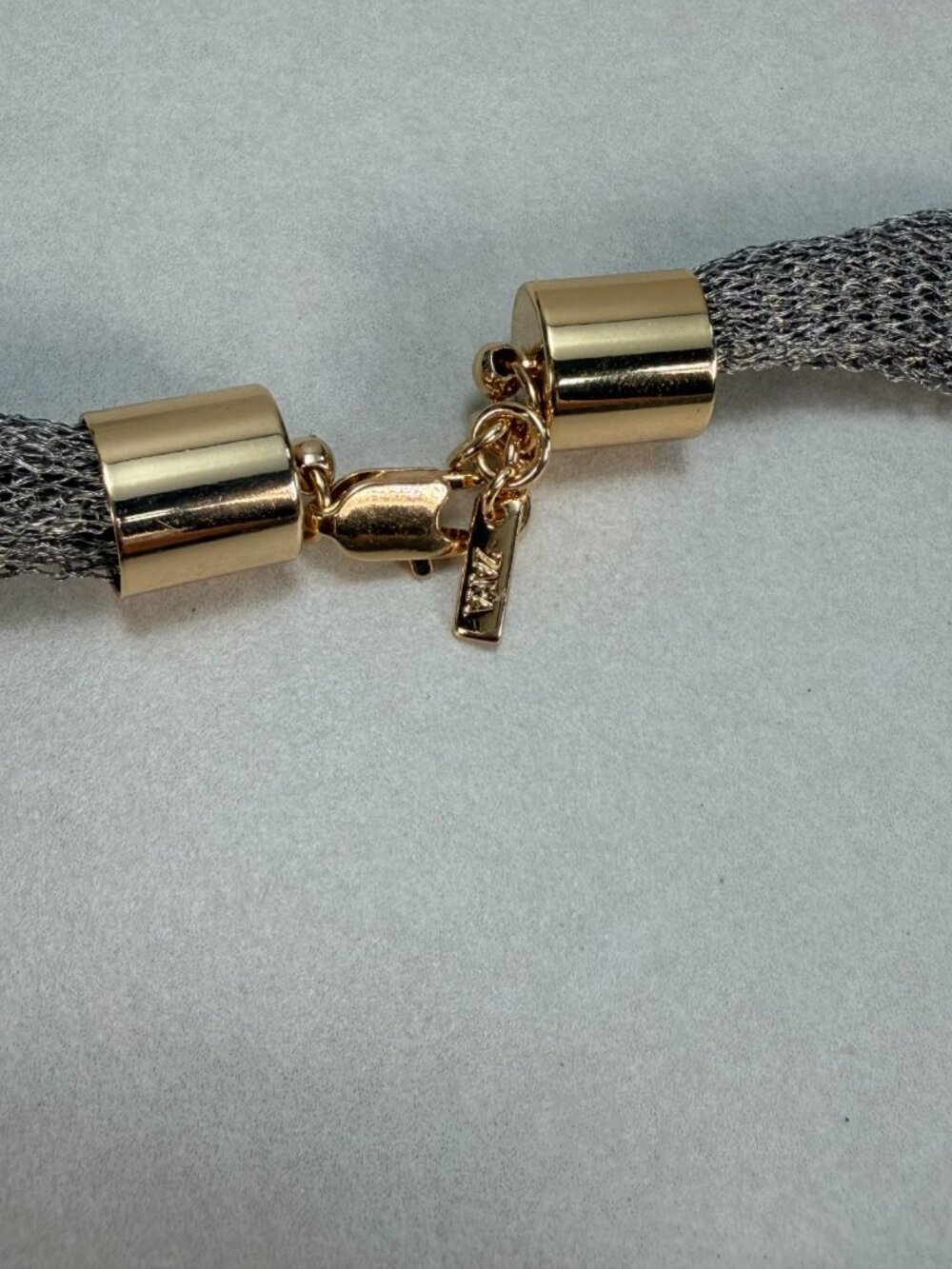 Zara Runway Pearl Pendant Mesh Necklace NWOT Statement Piece - Picture 4 of 8